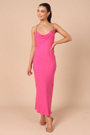 DRESSES @Khaleesi Slip Midi Dress - Pink