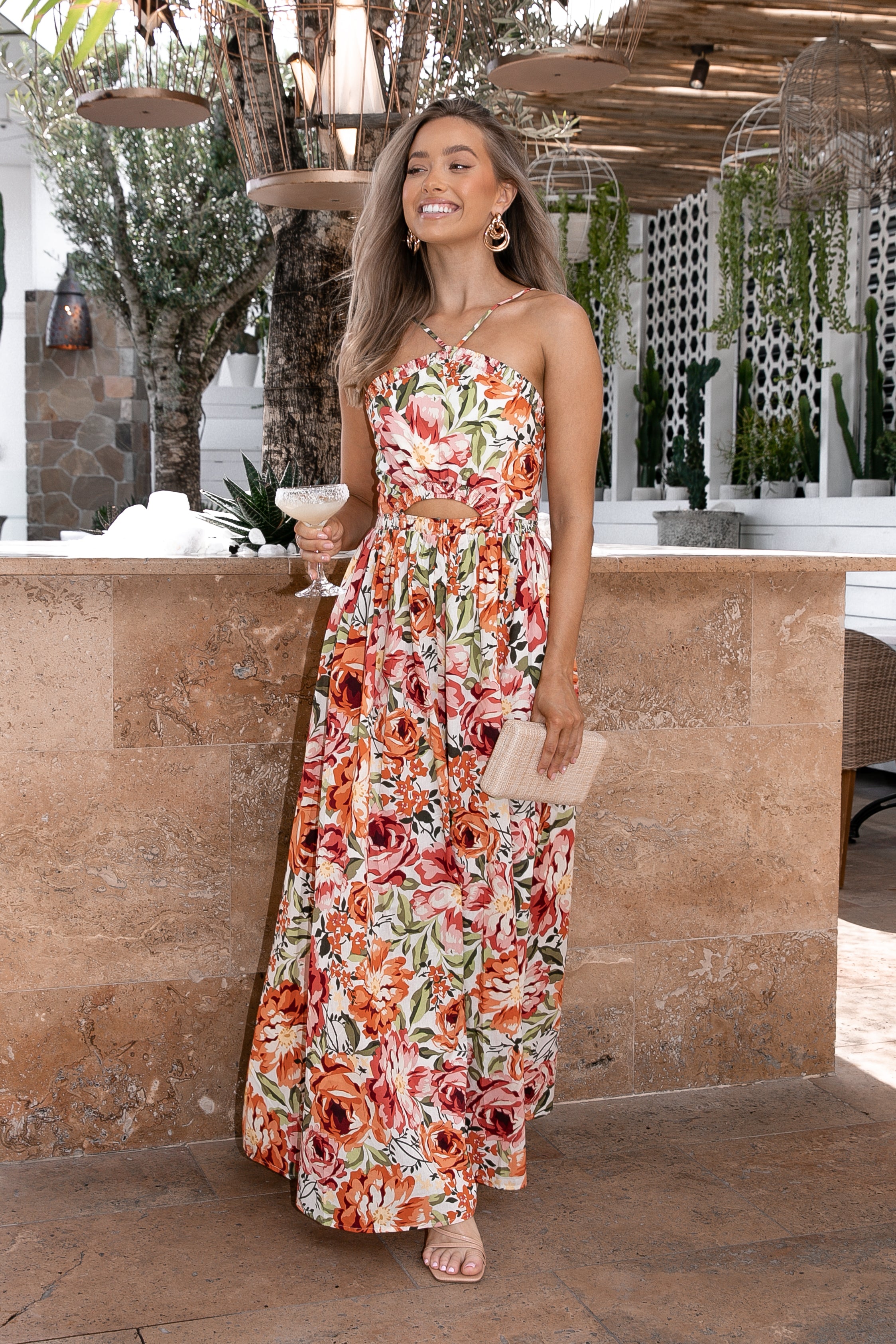 DRESSES Madeira Dress - Orange Floral