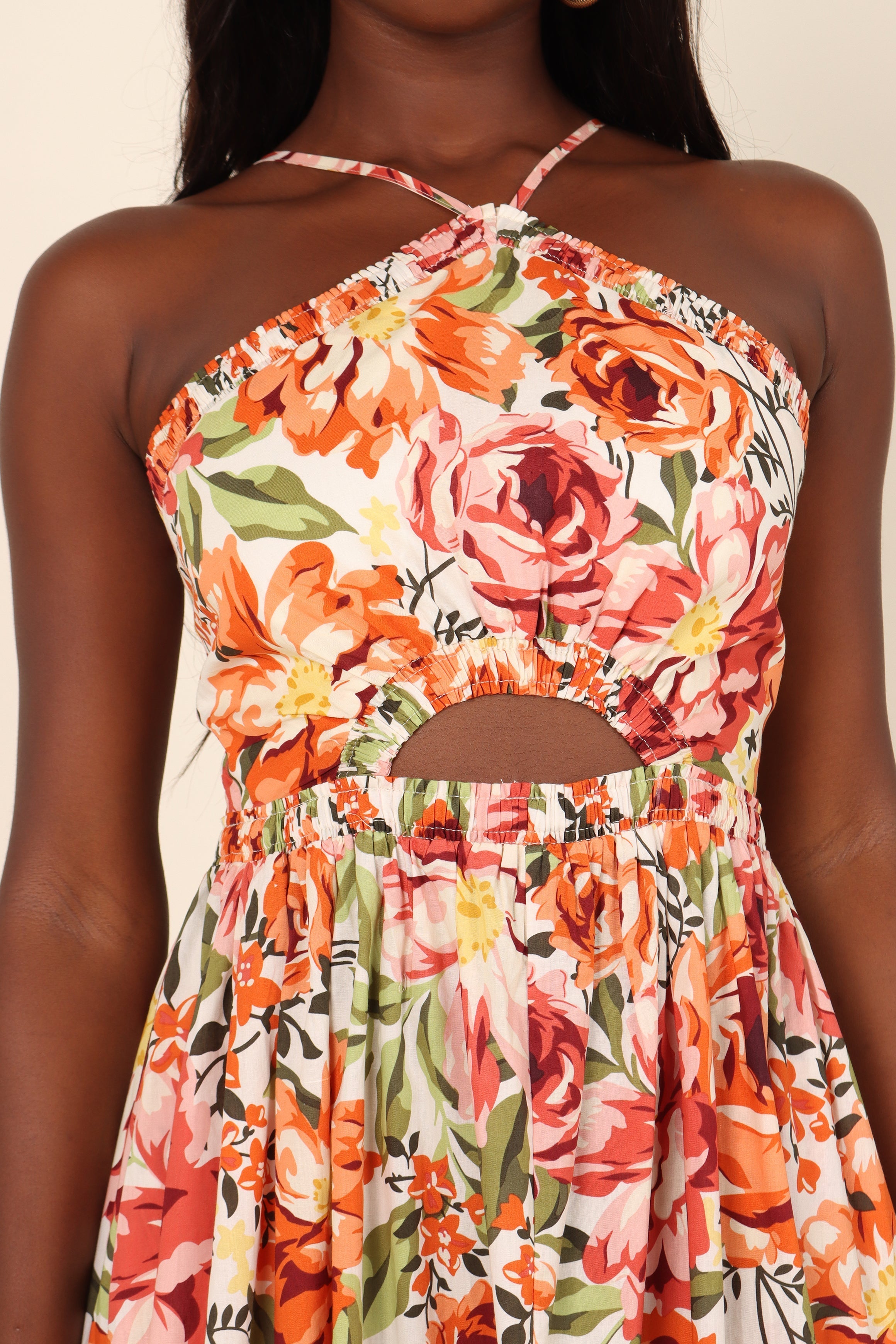 DRESSES Madeira Dress - Orange Floral (waiting on bulk)