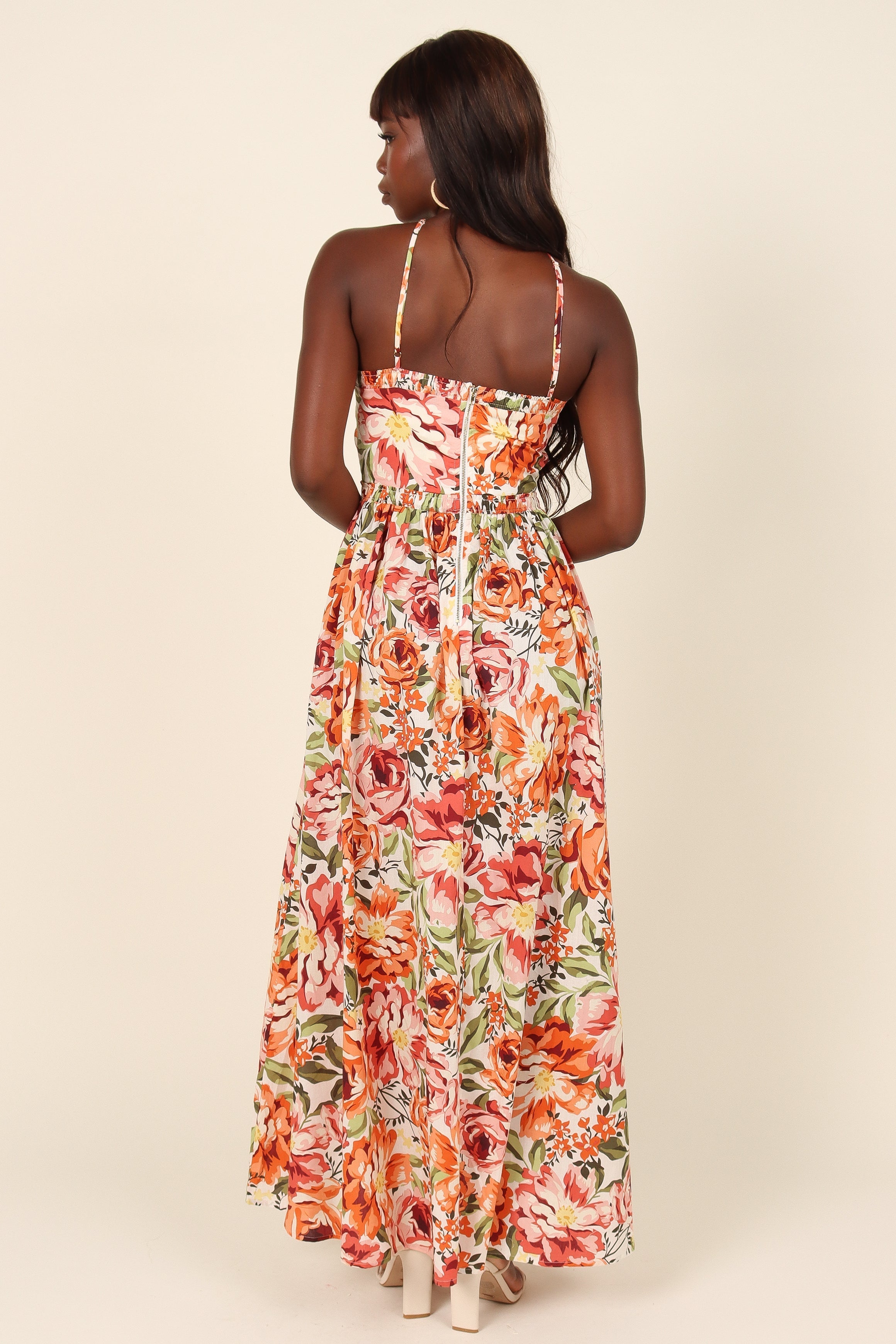 DRESSES Madeira Dress - Orange Floral (waiting on bulk)