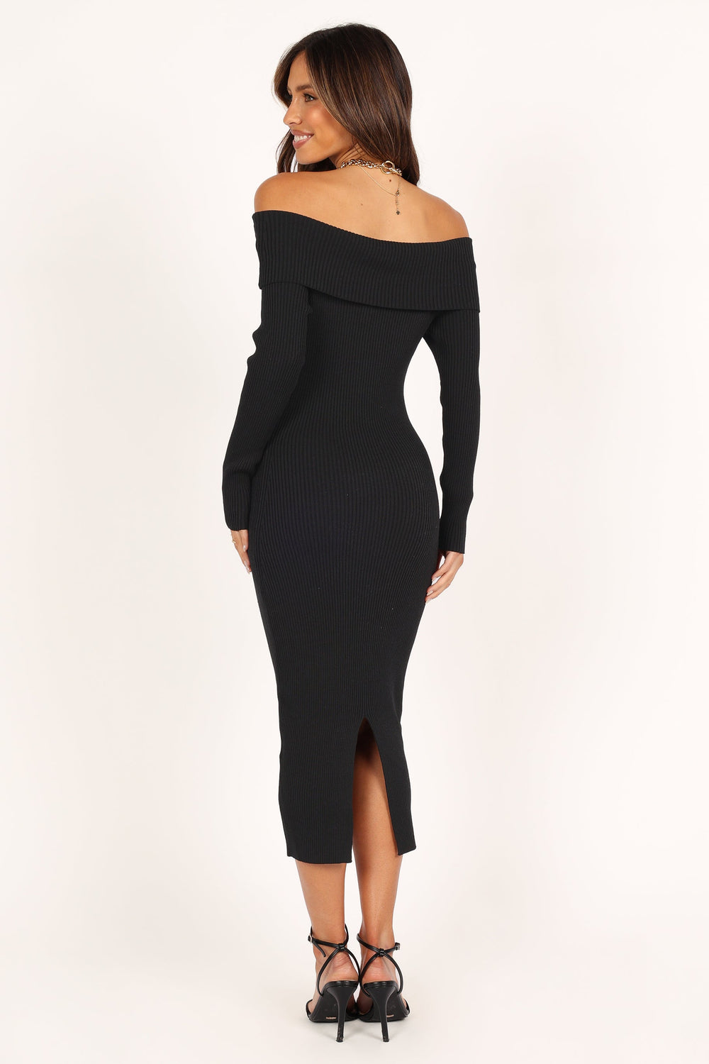 Mano Off Shoulder Midi Dress Black Petal Pup Mano Off Shoulder Midi Dress Black Petal Pup