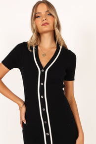 DRESSES @Maxima Midi Dress - Black