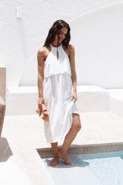 DRESSES Millie Halterneck Dress - White