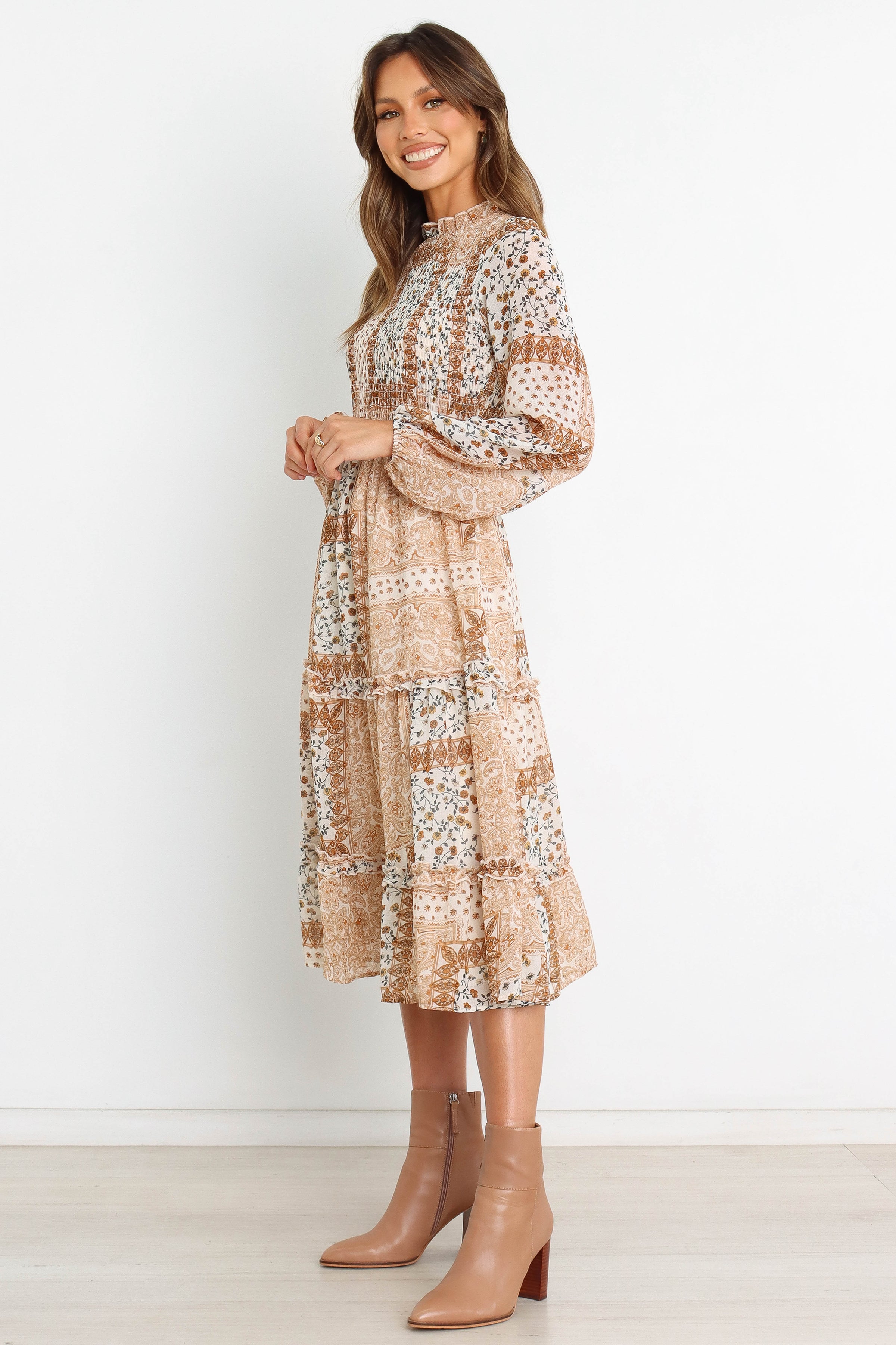 DRESSES @Nassia Dress - Brown