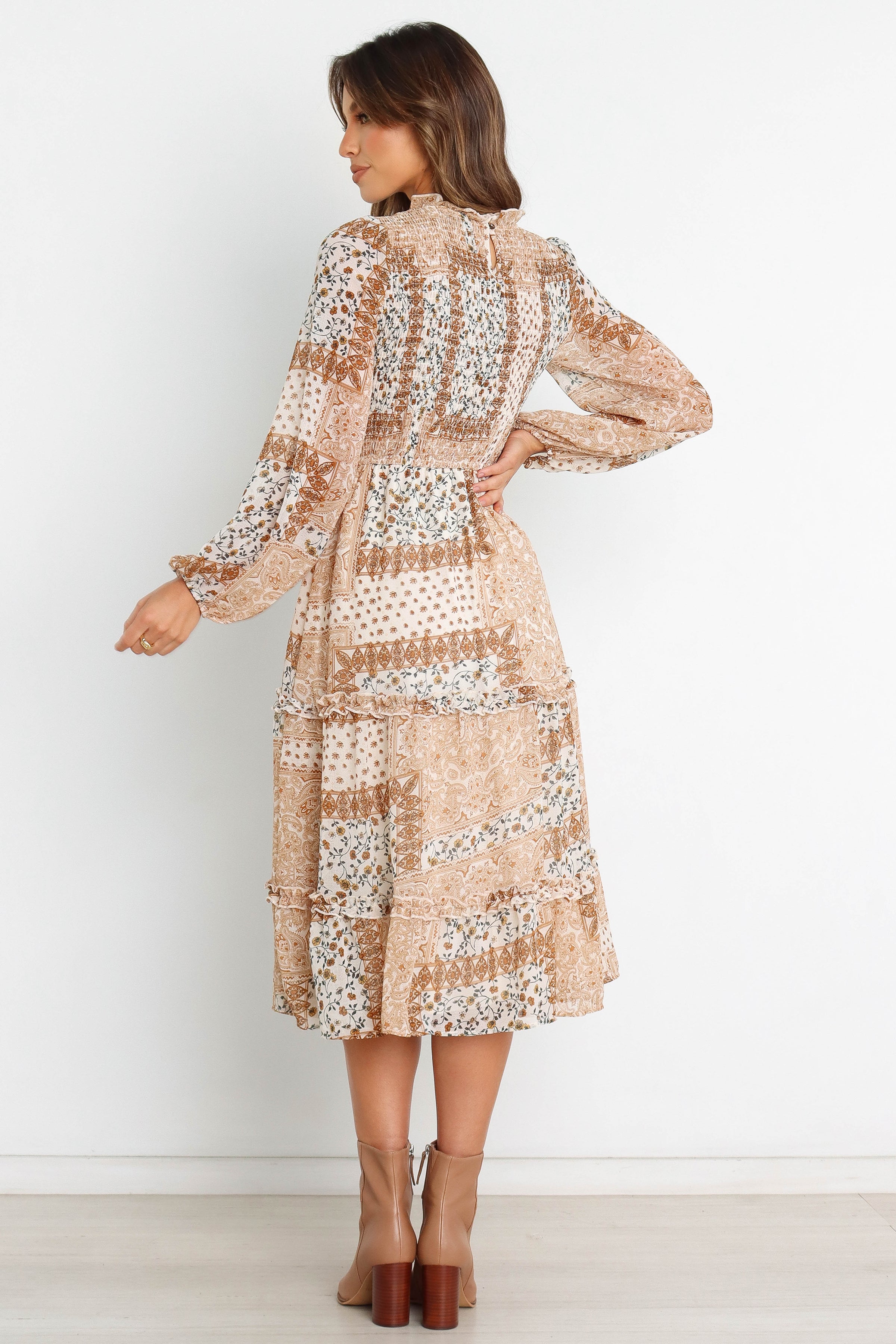 DRESSES @Nassia Dress - Brown