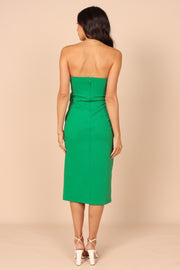 DRESSES @Nerene Strapless Midi Dress - Green (waiting on bulk)