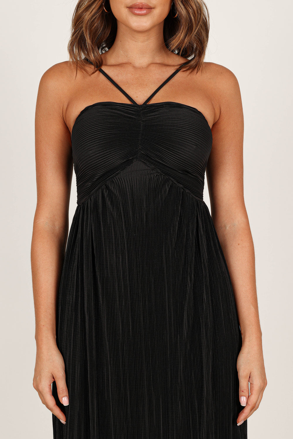 DRESSES @Polly Halterneck Maxi Dress - Black