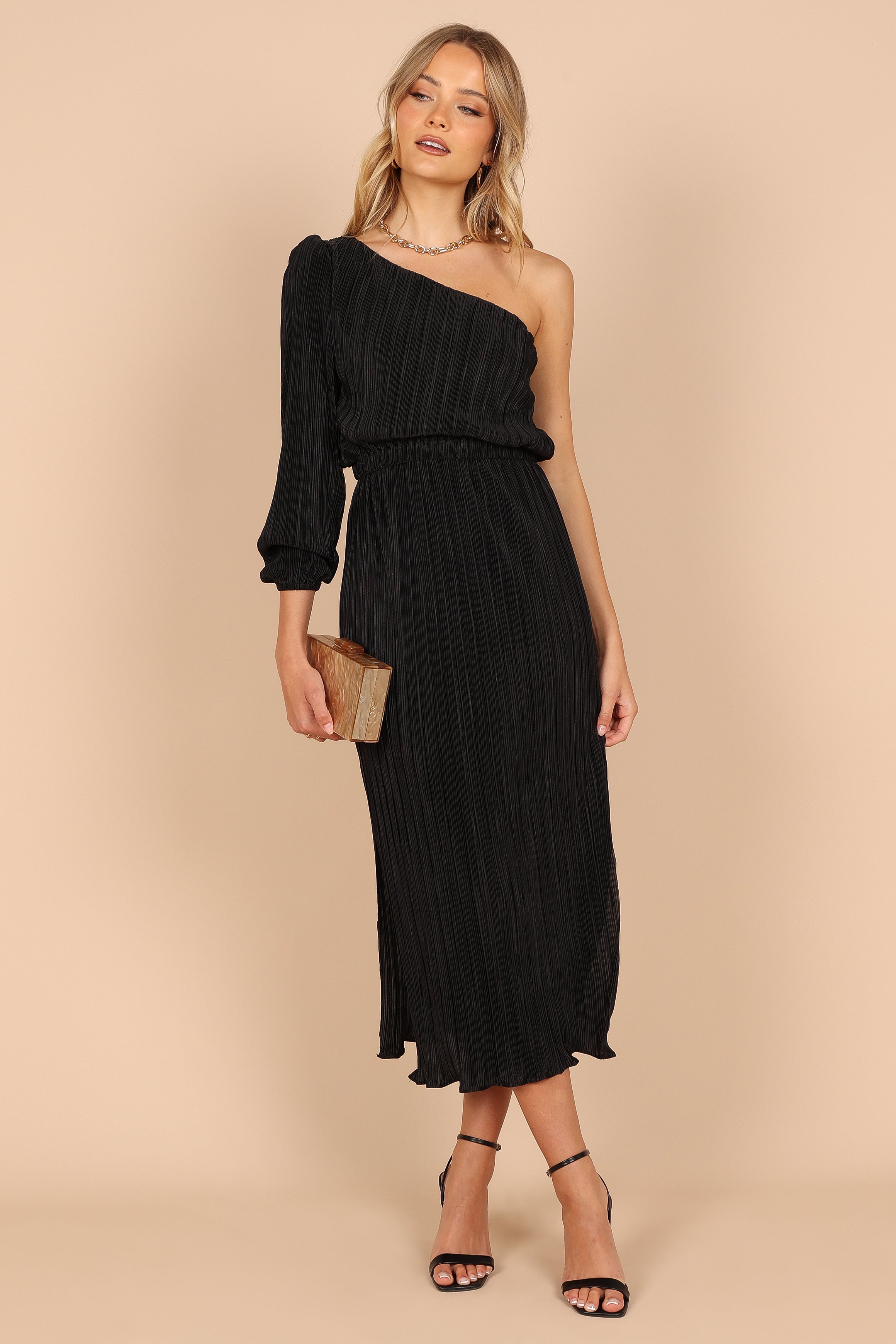 Orders midi pleated dress