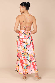 DRESSES @Posse Midi Slip Dress - Pink Floral