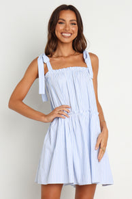 DRESSES @Selina Dress - Blue Stripe (waiting on bulk)
