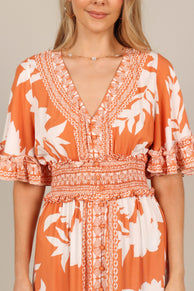 DRESSES @Silvio Maxi Dress - Orange