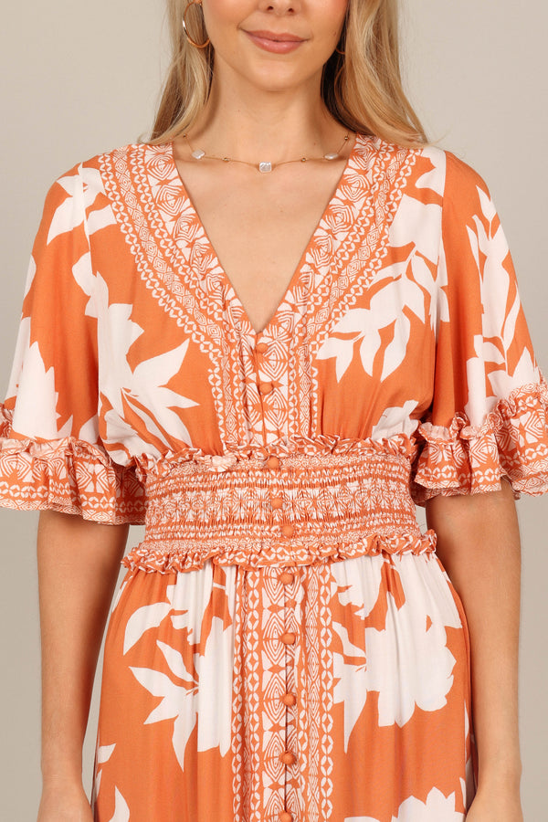 DRESSES @Silvio Maxi Dress - Orange