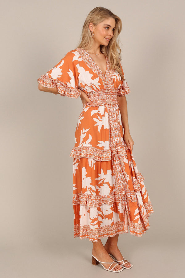 DRESSES @Silvio Maxi Dress - Orange