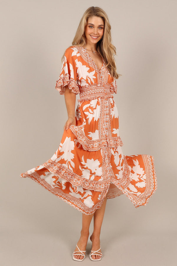 DRESSES @Silvio Maxi Dress - Orange