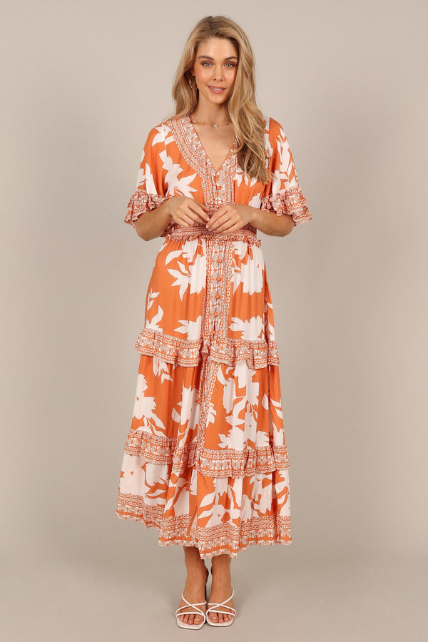 DRESSES @Silvio Maxi Dress - Orange