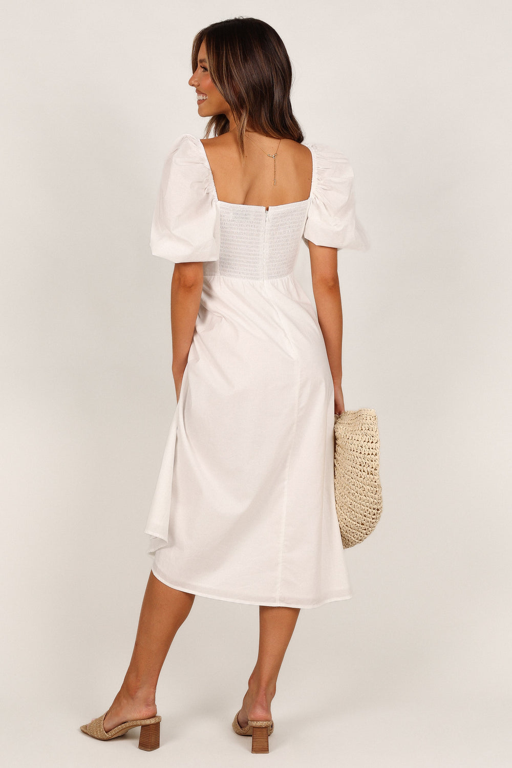 DRESSES Suna Midi Dress - White