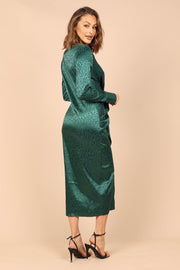 DRESSES Tanzy Long Sleeve Midi Dress - Emerald