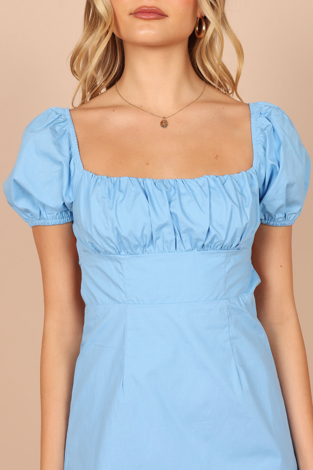 DRESSES @Winston Open Back Mini Dress - Blue