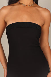 DRESSES @Xena Mini Dress - Black Sparkle