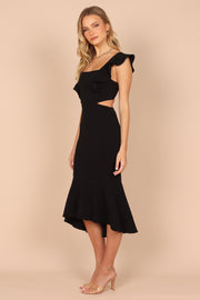 DRESSES @Yvonne Hi Lo Midi Dress - Black