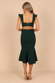 DRESSES @Yvonne Hi Lo Midi Dress - Emerald