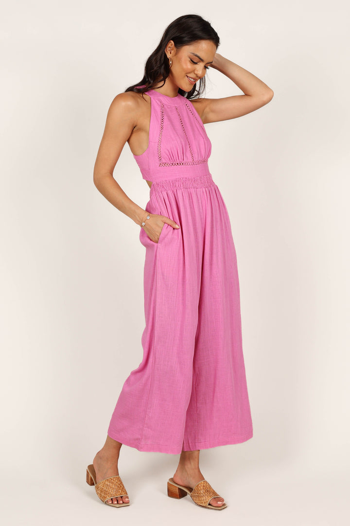 Farrah Jumpsuit Pink Petal & Pup