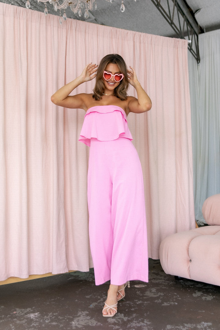 Katia Jumpsuit Light Pink Petal & Pup
