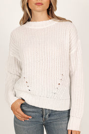 Knitwear @Della Knit Sweater - White