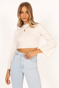 KNITWEAR Fletcher Knit Sweater - White