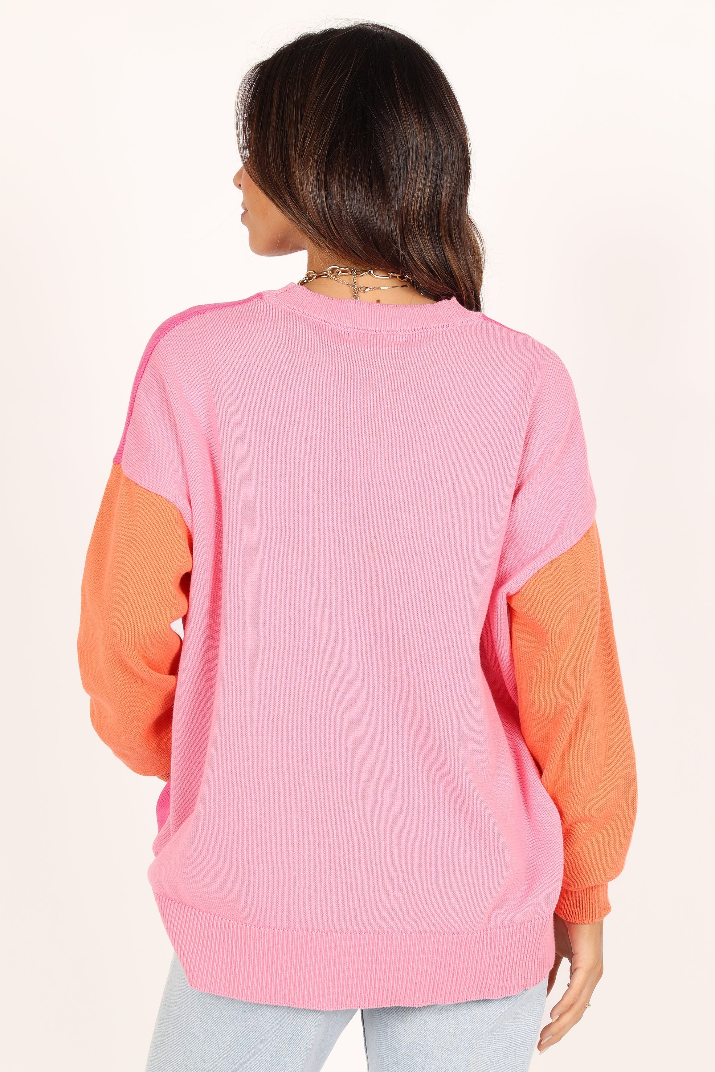 KNITWEAR @Greer Knit Sweater - Pink