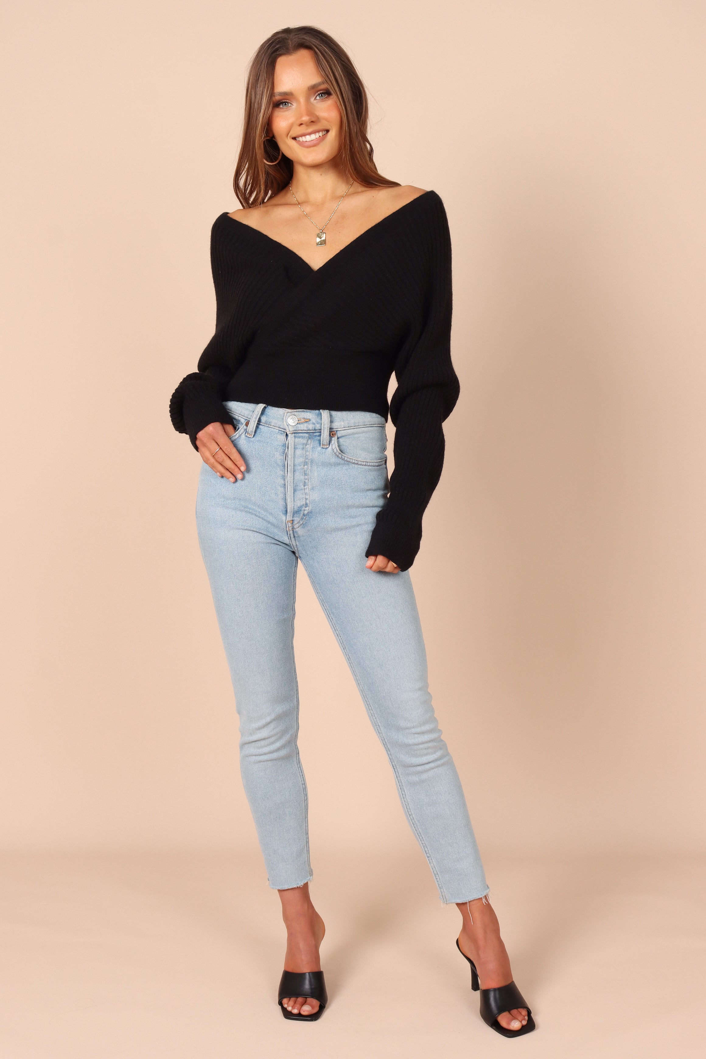 KNITWEAR Hilary Knit Sweater - Black - needs more images