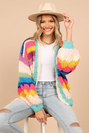 KNITWEAR @Jennifer Oversized Striped Handknit Knit Sweater - Multi