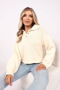 KNITWEAR Julia Knit Sweater - Cream