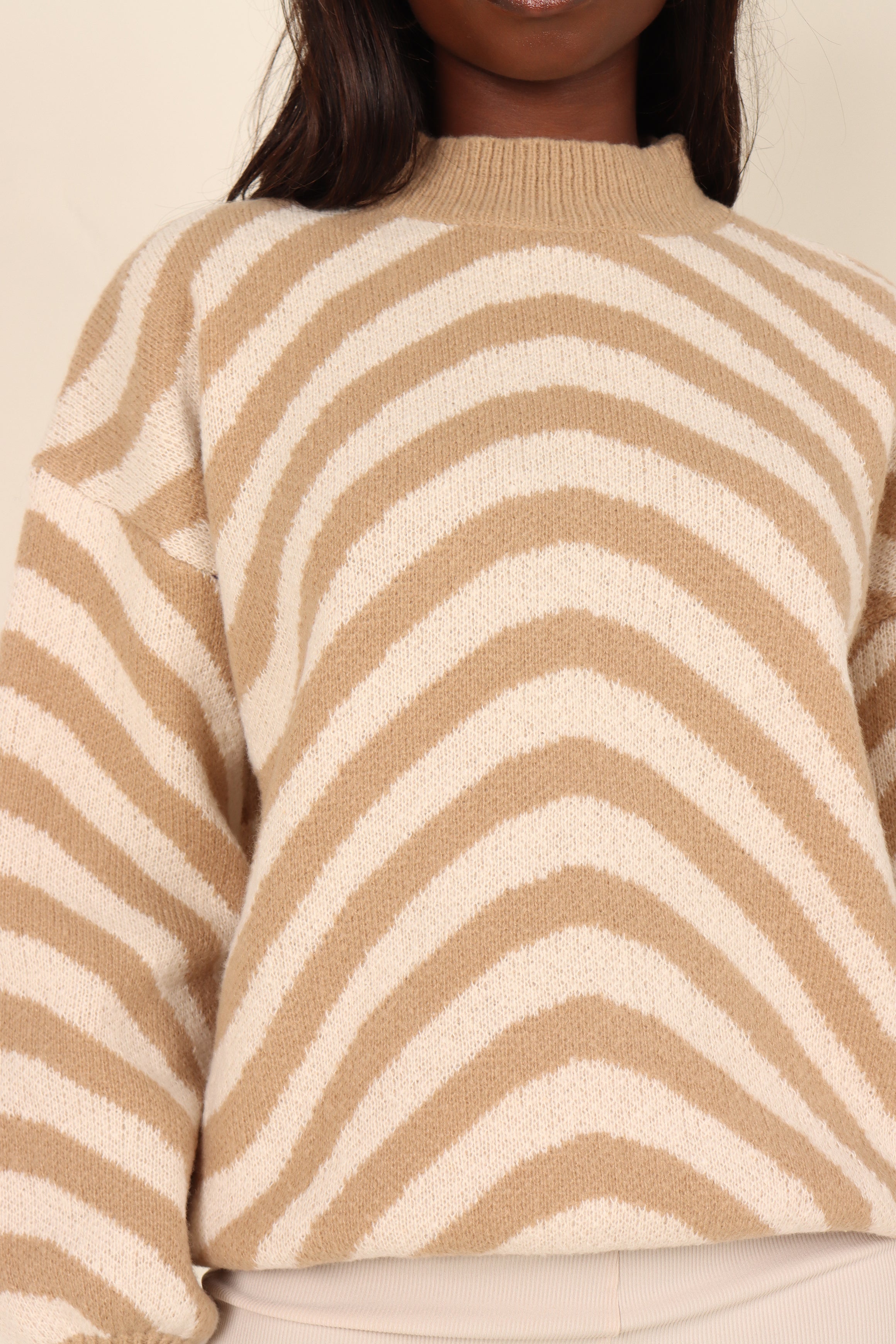 KNITWEAR Kendall Knit Sweater - Brown (waiting on bulk)