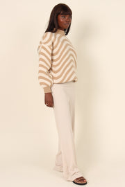 KNITWEAR Kendall Knit Sweater - Brown (waiting on bulk)