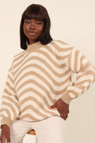 KNITWEAR Kendall Knit Sweater - Brown (waiting on bulk)