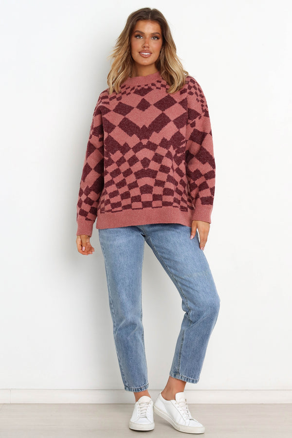 KNITWEAR @Lily Knit Sweater - Pink (waiting on bulk)