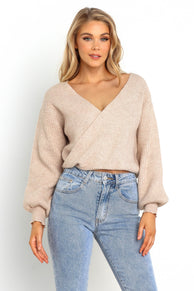 KNITWEAR @Lucy Knit Sweater - Beige (waiting on bulk)