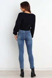 KNITWEAR @Lucy Knit Sweater - Black (waiting on bulk)