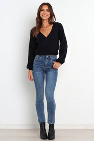 KNITWEAR @Lucy Knit Sweater - Black (waiting on bulk)