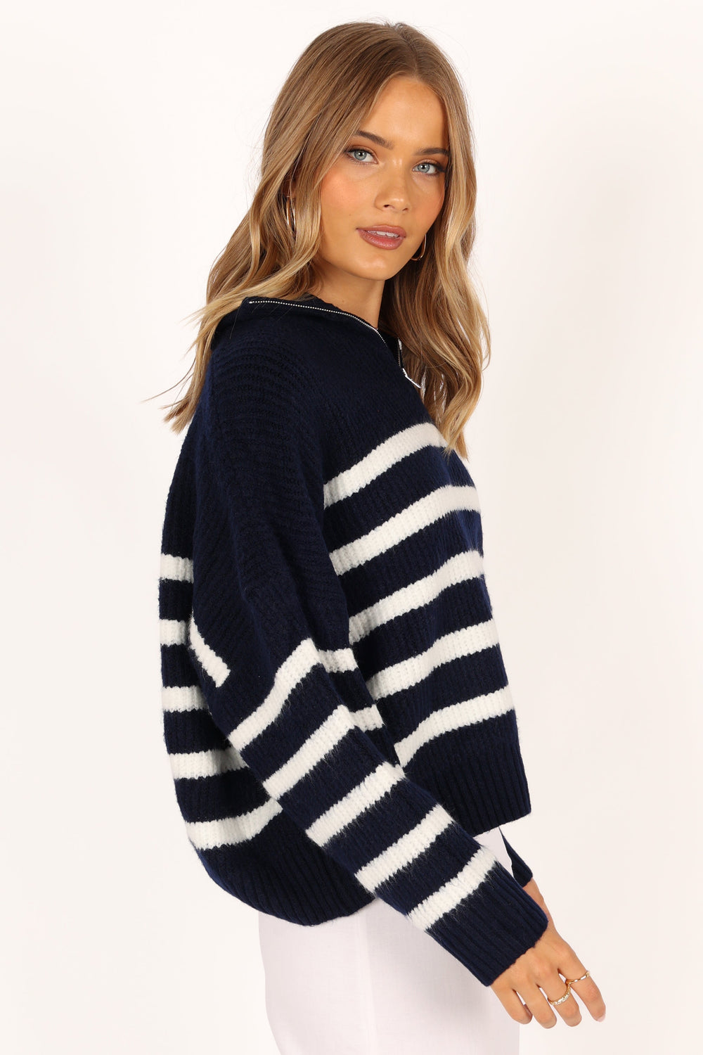 KNITWEAR @Miranda Knit Sweater - Navy