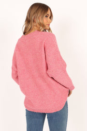 Prudence Knit Sweater - Pink - Petal & Pup
