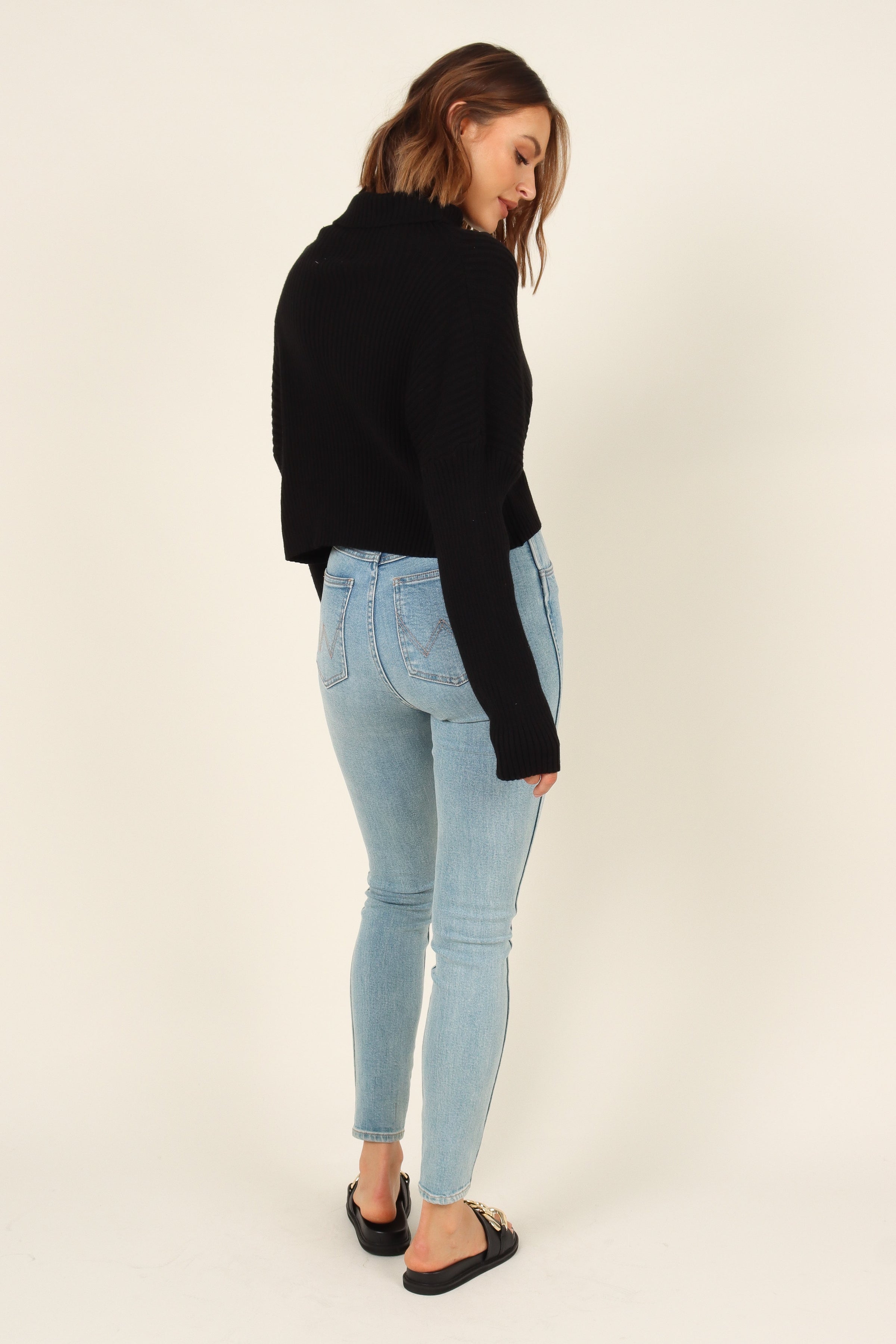 KNITWEAR Whitaker Knit Sweater - Black