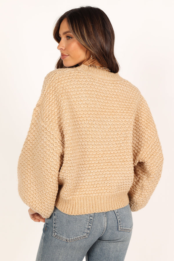 KNITWEAR @Ziggy Knit Sweater - Tan