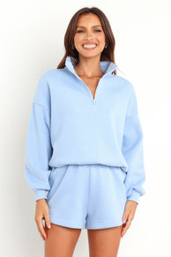 OUTERWEAR @Braxon Sweater - Blue