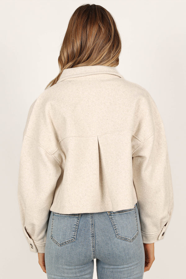 OUTERWEAR @Liliana Double Pocket Jacket - Cream