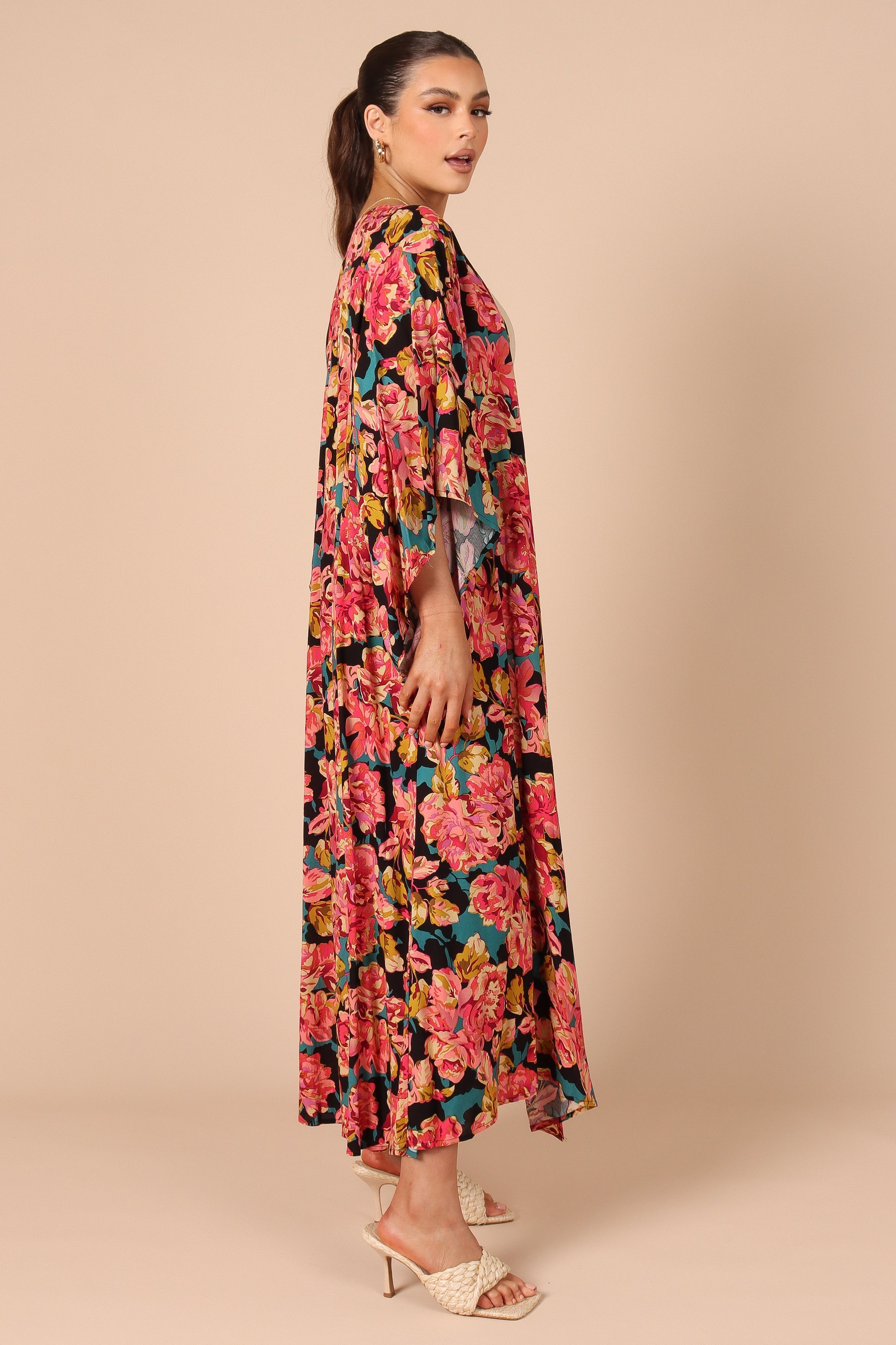 OUTERWEAR Mishka Kimono - Teal Floral