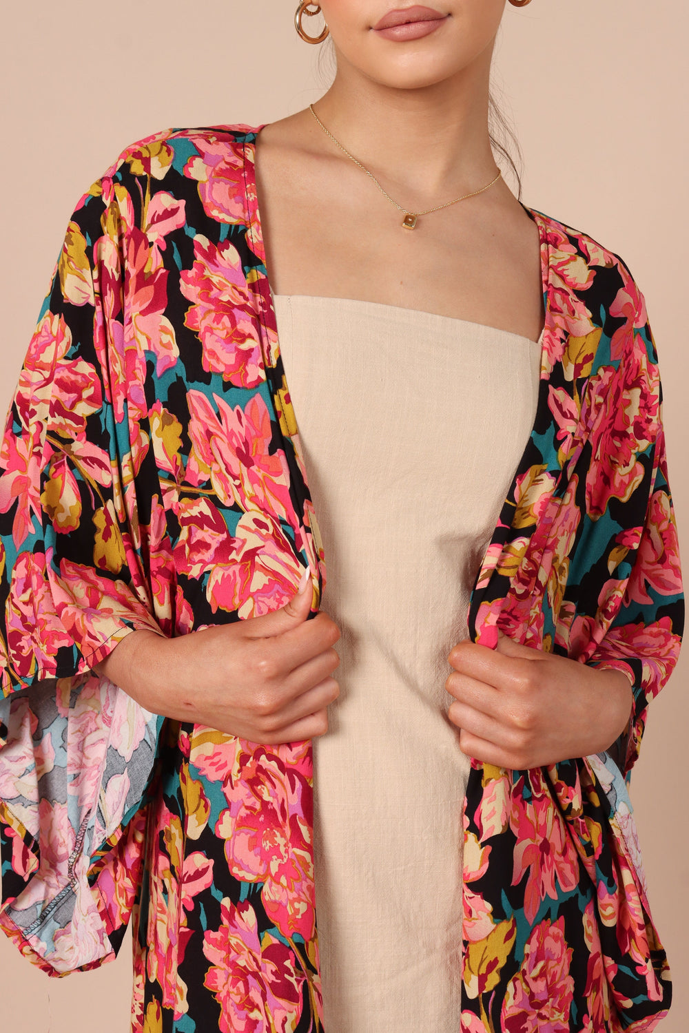 OUTERWEAR Mishka Kimono - Teal Floral