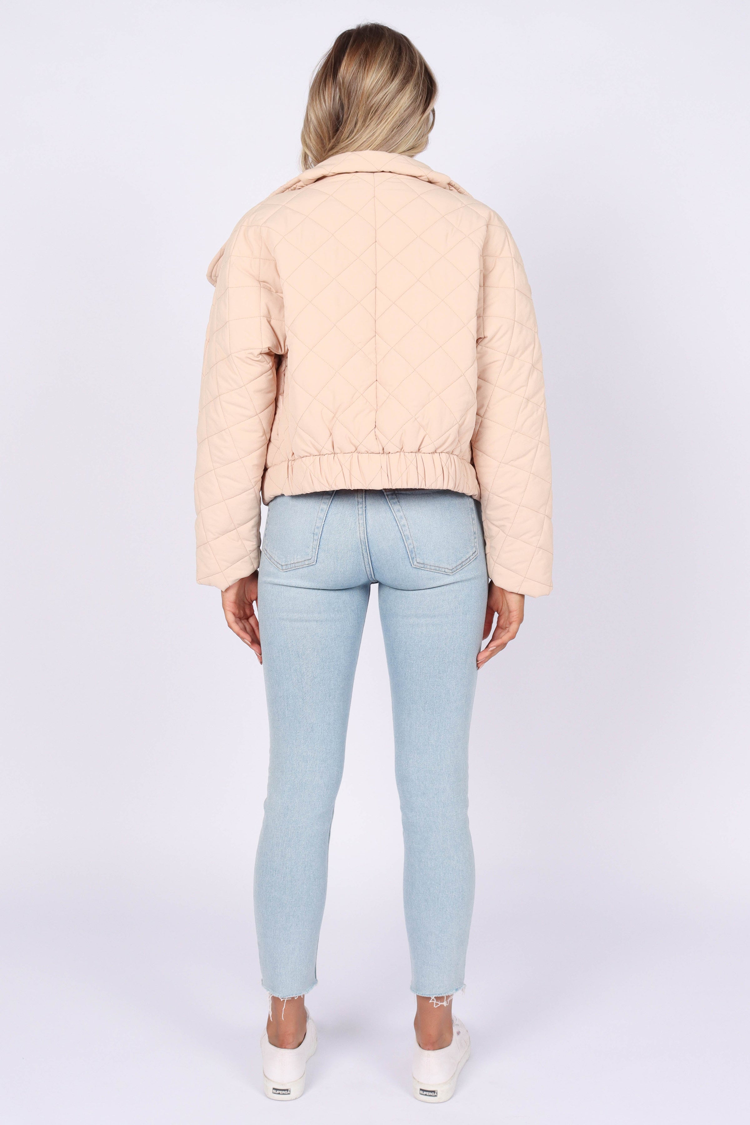 OUTERWEAR @Susannah Quilted Jacket - Beige