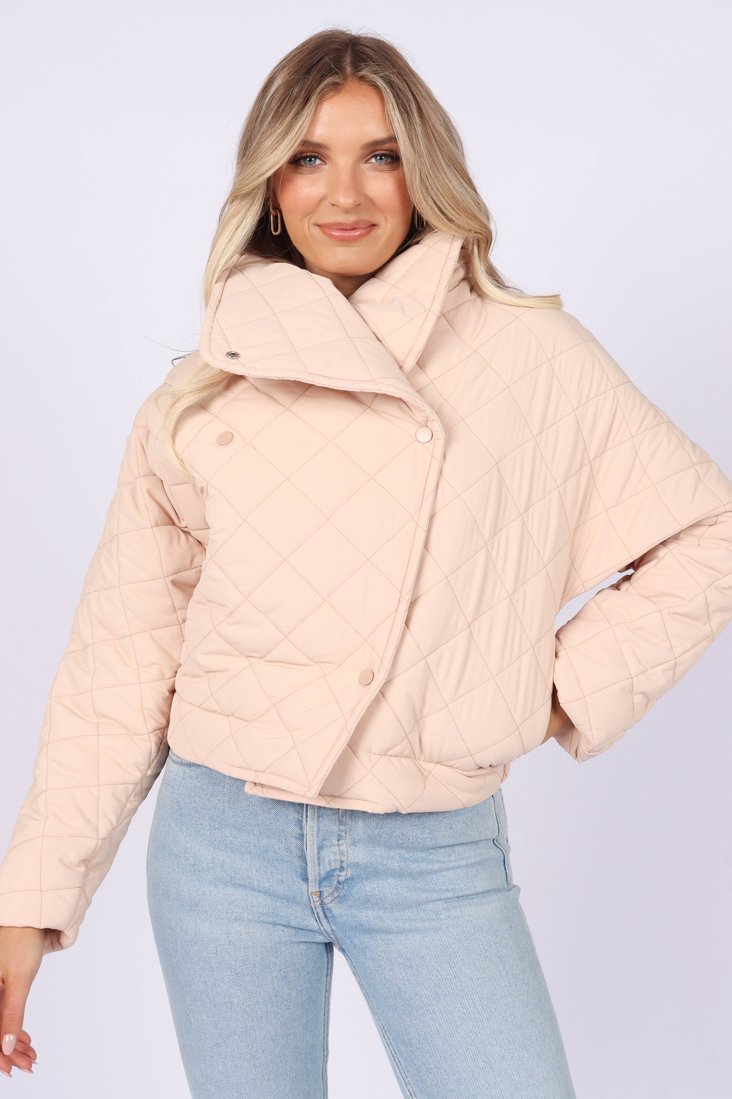 OUTERWEAR @Susannah Quilted Jacket - Beige